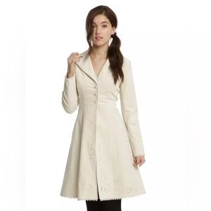 Hot Topic Disney Beauty And The Beast Belle Jacket - Cream